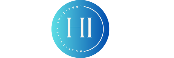 Enkel ronde logo van het hospitality instituut